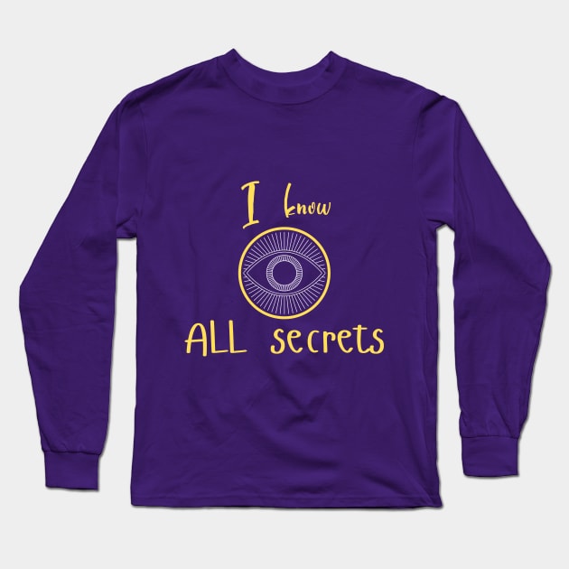 All-seeing eye secret society Long Sleeve T-Shirt by Art-Julia